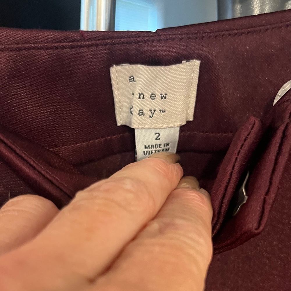 A New Day Deep Red Pants - Picture 2 of 11